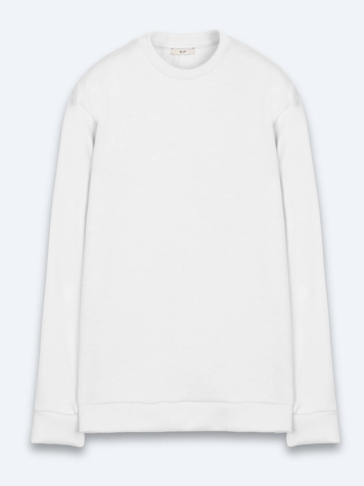 Beyaz Düz Sweatshırt