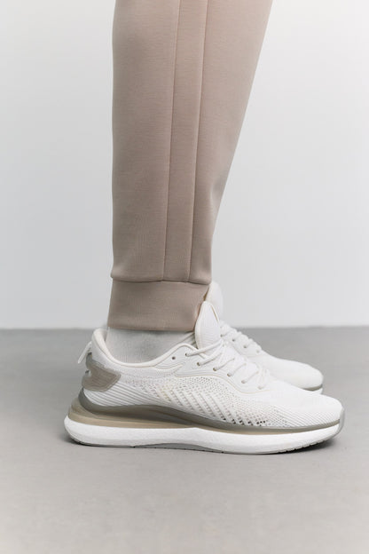 Beyaz Nefes Alan Sneaker Ayakkabı