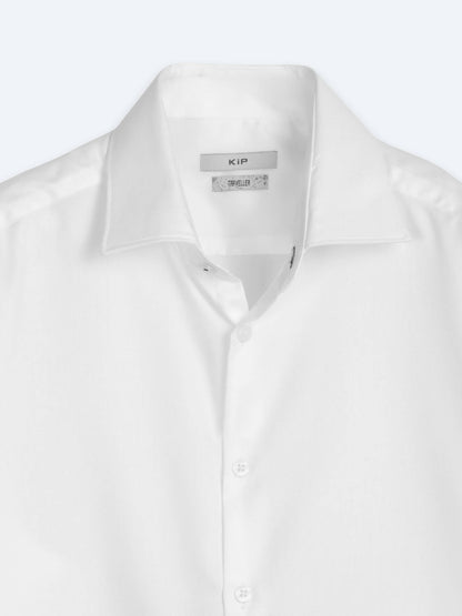 Beyaz Slim Fit Uzun Dokuma Klasik %100 Pamuk Gömlek