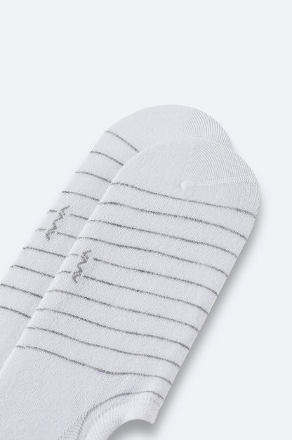 Beyaz Bambu Karışımlı Sneaker Çorap
