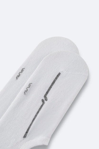 Beyaz Bambu Karışımlı Sneaker Çorap