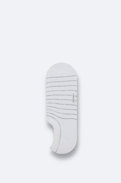 Beyaz Bambu Karışımlı Sneaker Çorap