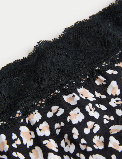 5'li Dantel Detaylı Full Brief Külot Seti