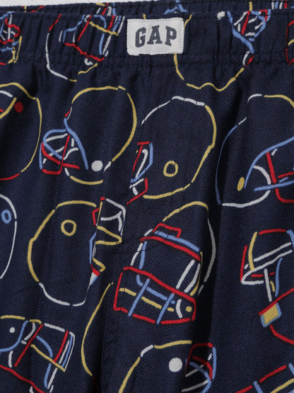 Lacivert Desenli Pijama Altı