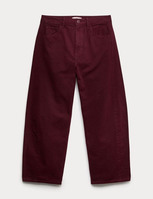 Saf Pamuklu Fit Pantolon
