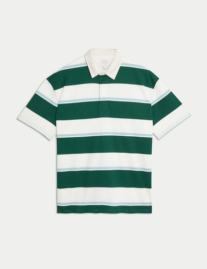 Saf Pamuklu Kısa Kollu Polo Yaka T-shirt