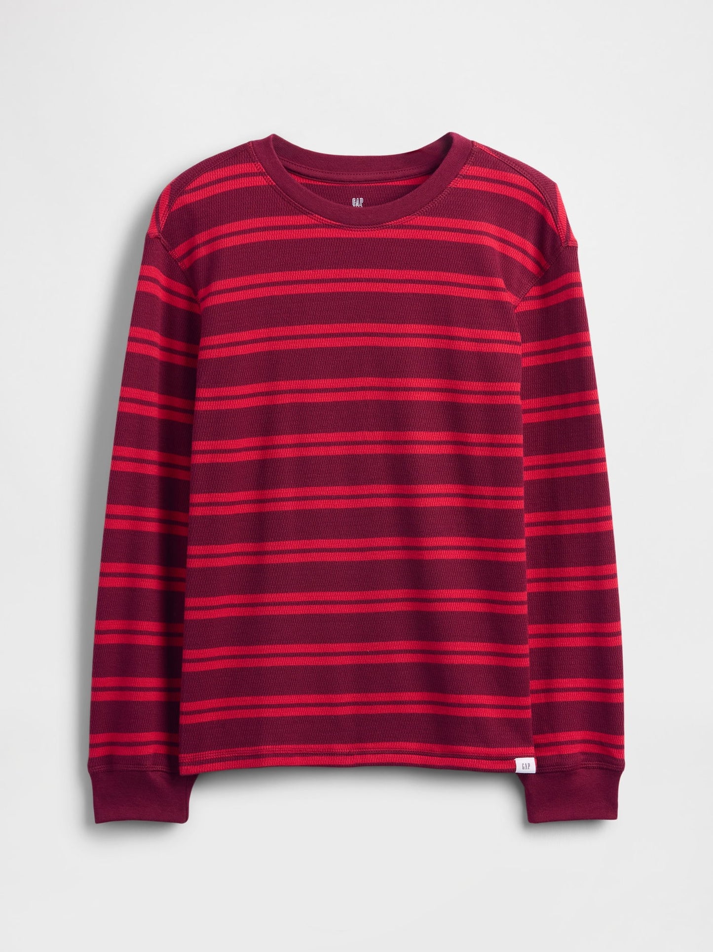Çizgili Waffle T-shirt