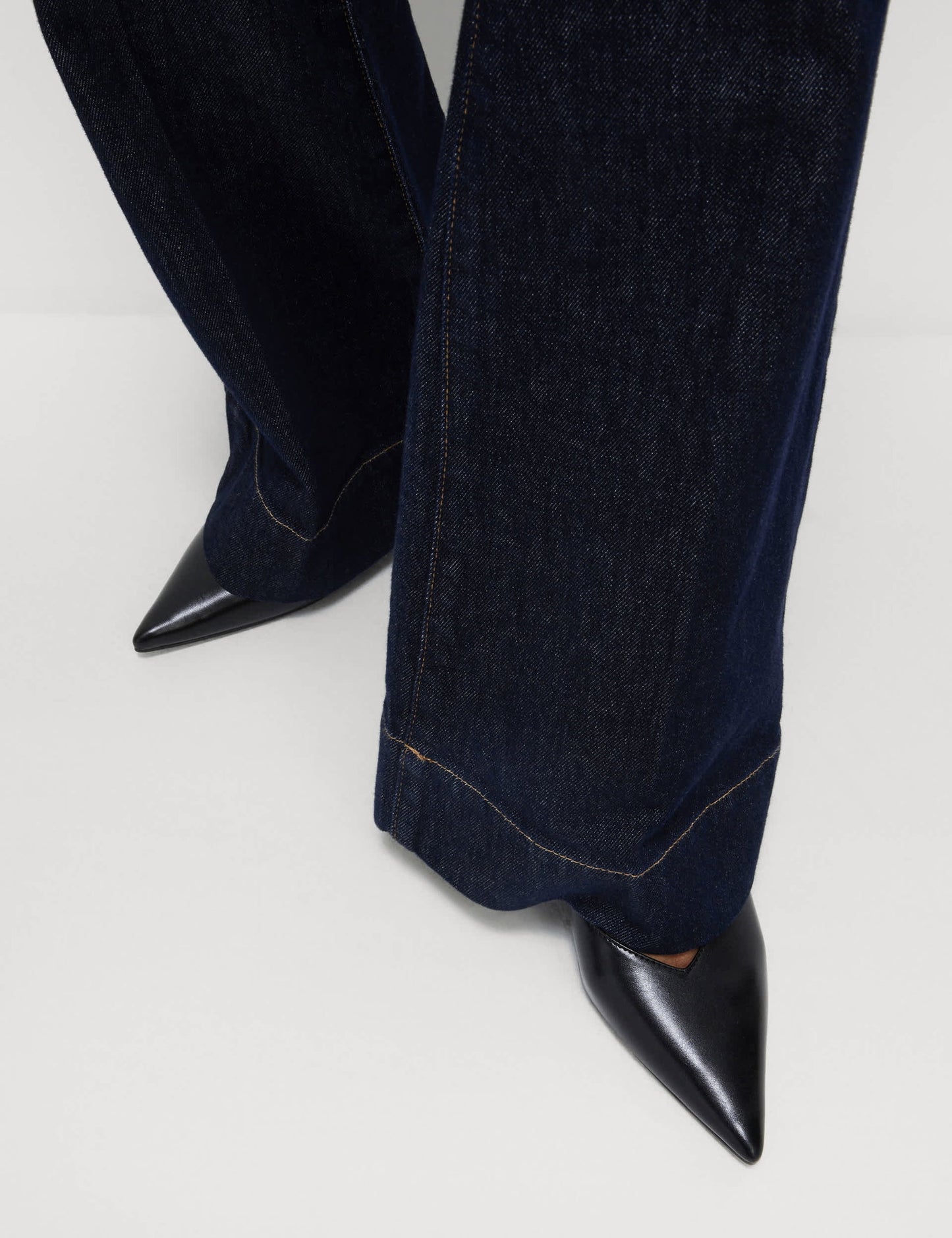 Yüksek Bel Flared Fit Jean Pantolon