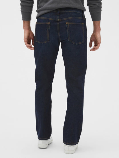 Koyu Mavi Straight Fit Jean Pantolon