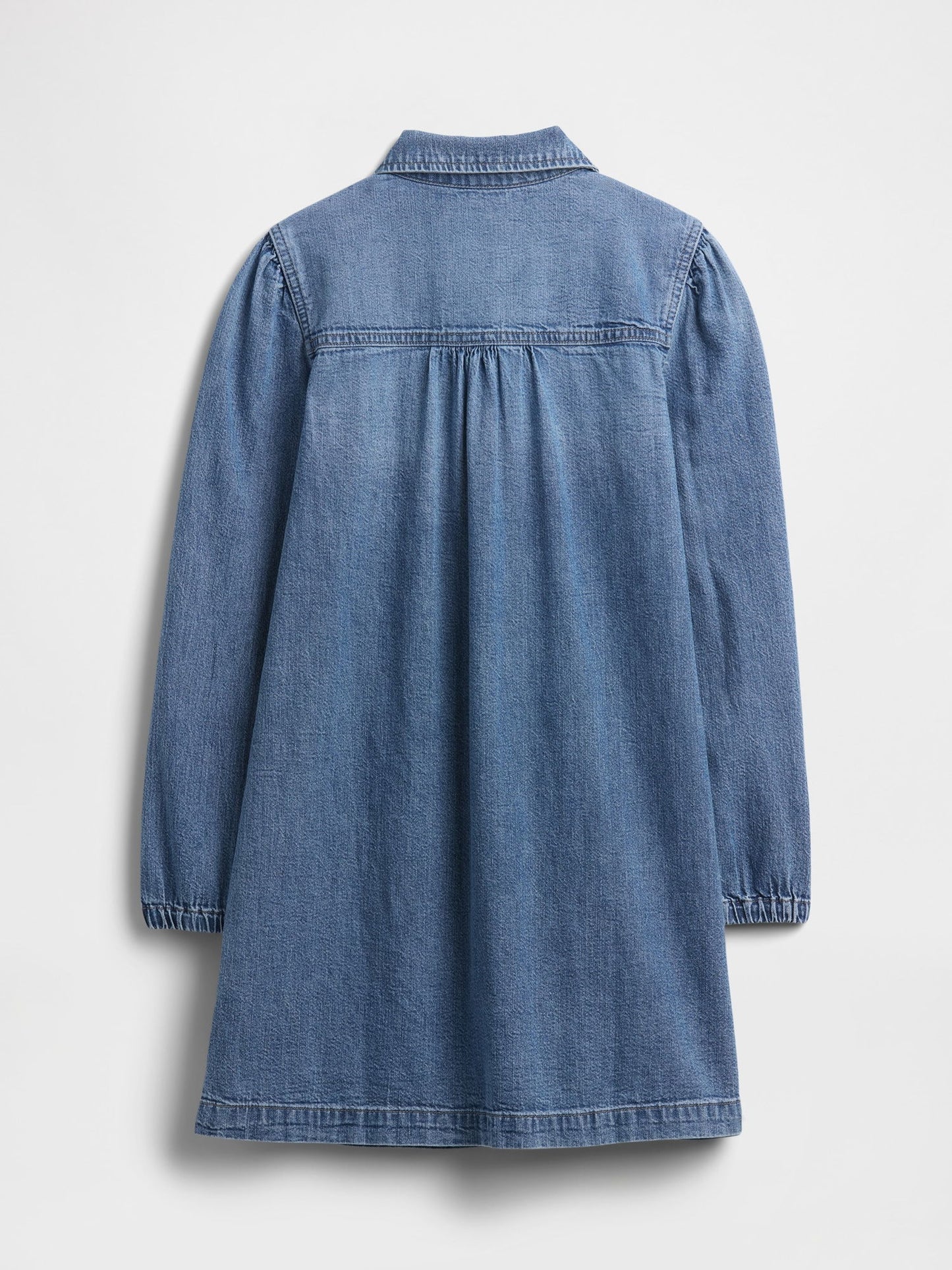 Mavi Puff Sleeve Denim Elbise