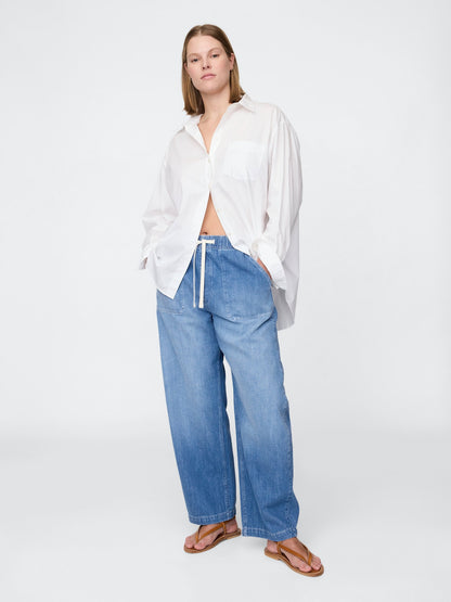 Mavi High Rise Easy Barrel Jean Pantolon