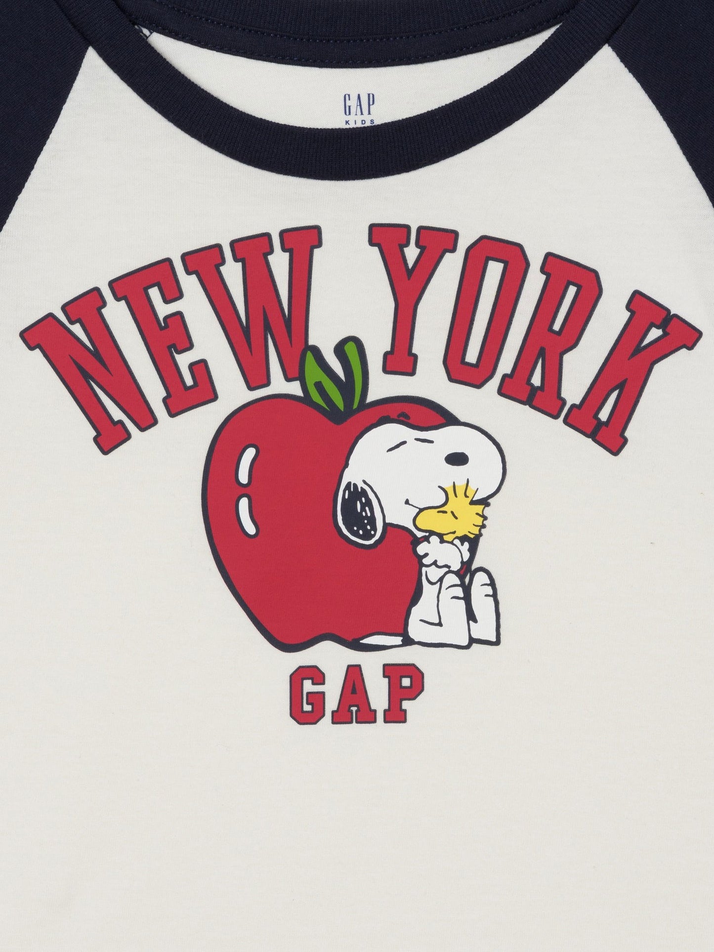 Lacivert Snoopy Logo Uzun Kollu T-shirt