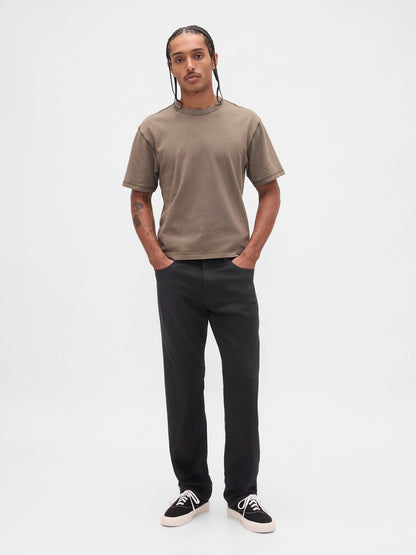Siyah Straight Fit City Jean Pantolon
