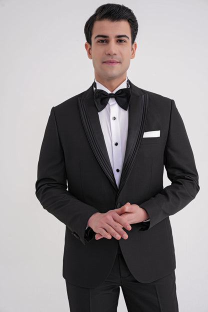 Black 083 Ef Takim Slim Siyah