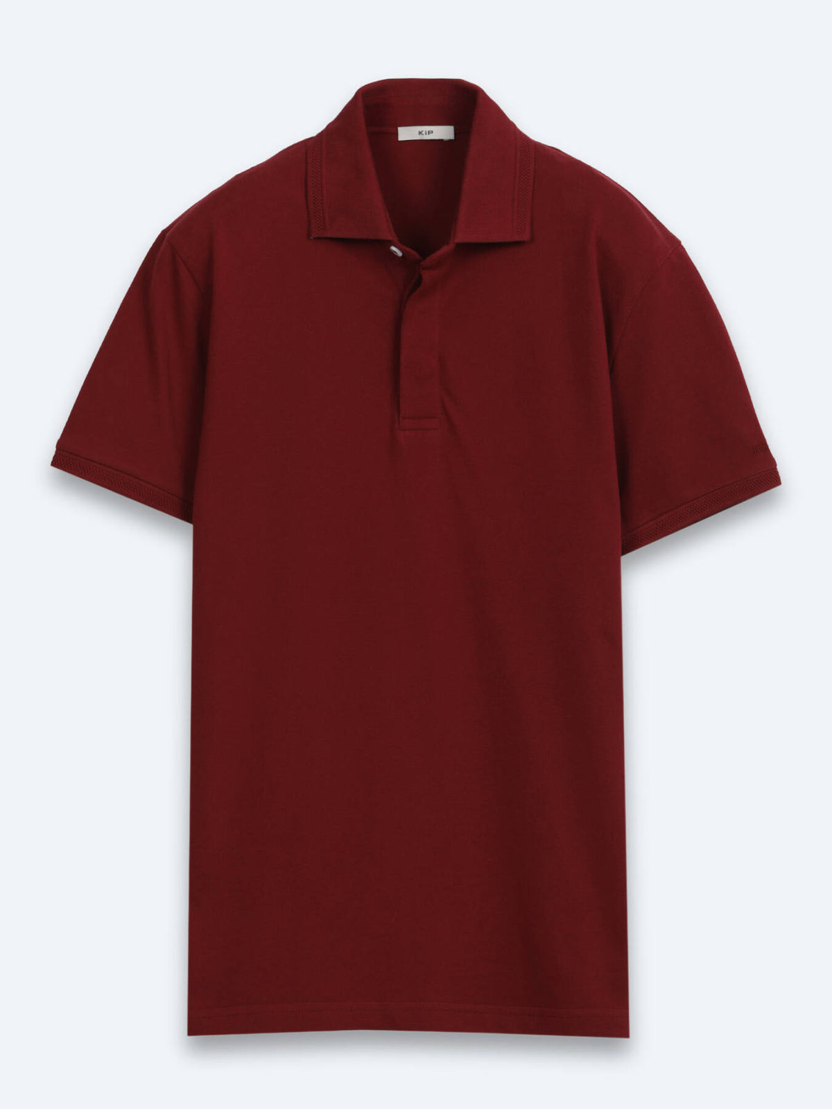Bordo Düz %100 Pamuk T-shirt