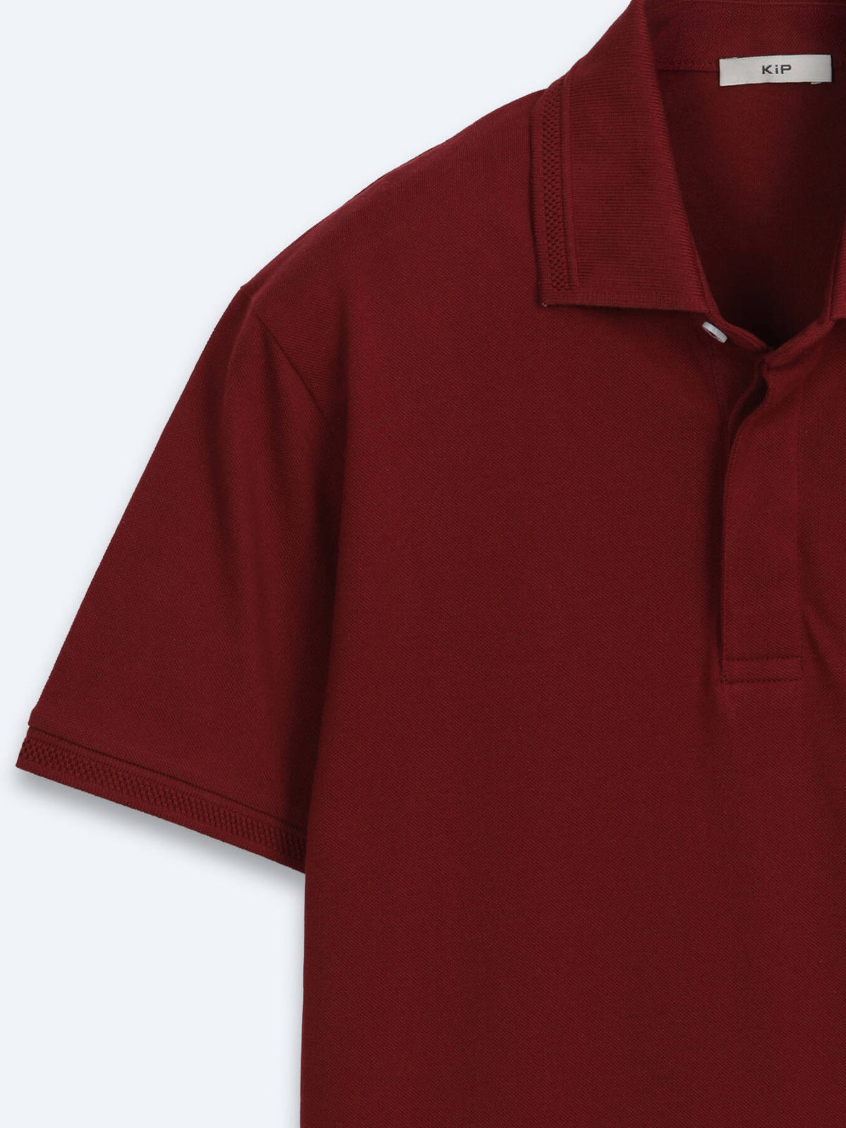 Bordo Düz %100 Pamuk T-shirt
