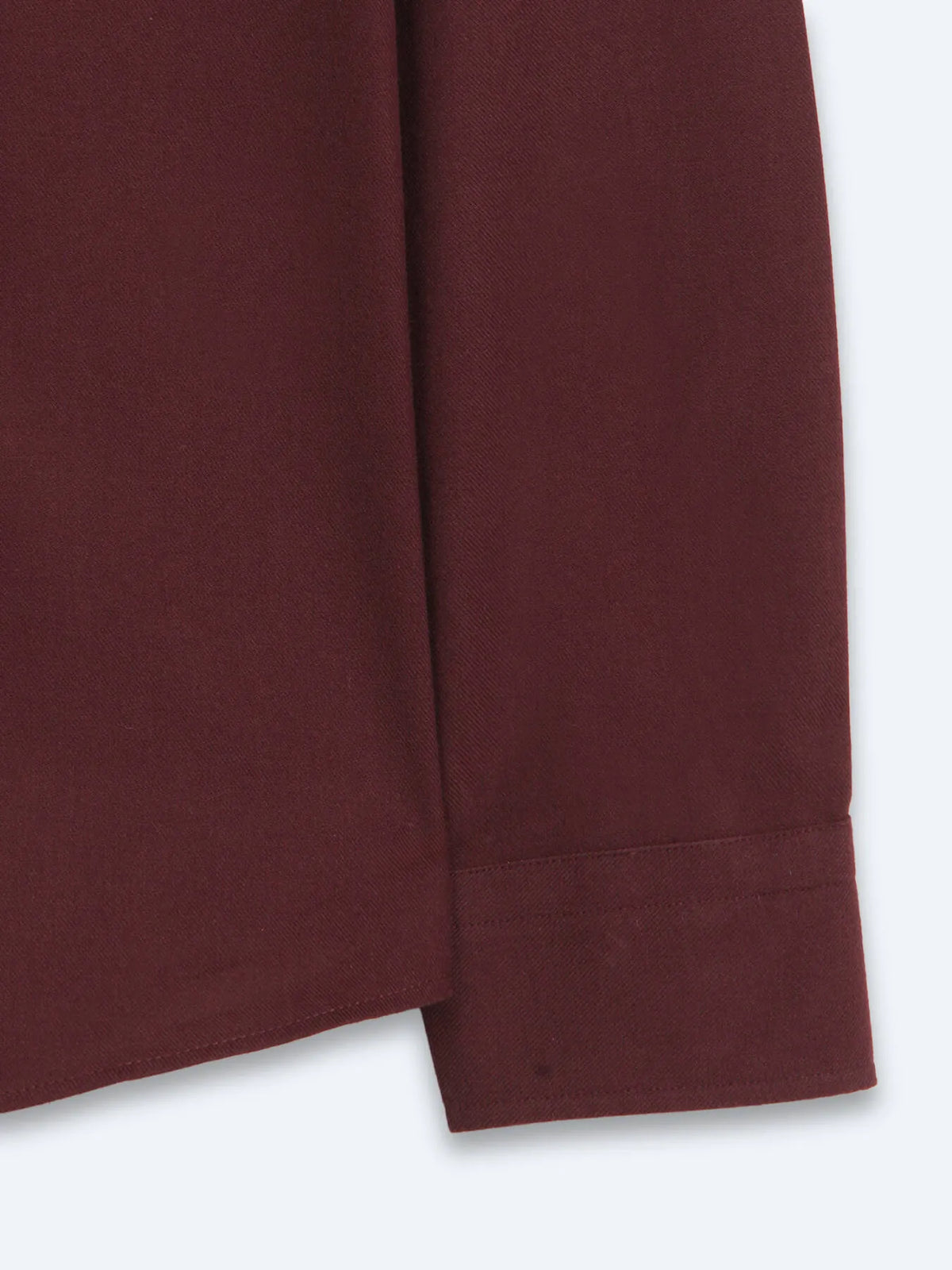 Bordo Düz Regular Fit Uzun Dokuma Casual %100 Pamuk Gömlek