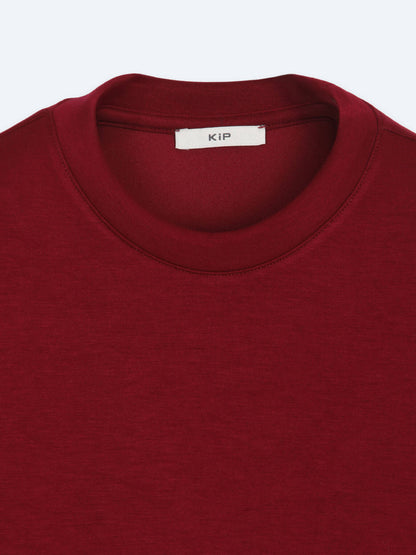 Bordo Düz Sweatshırt