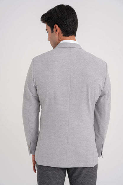 C 698 Ceket Regular Fit Gri-1 Casual