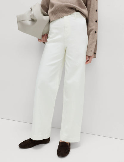 Yüksek Bel Wide Leg Grazer Jean