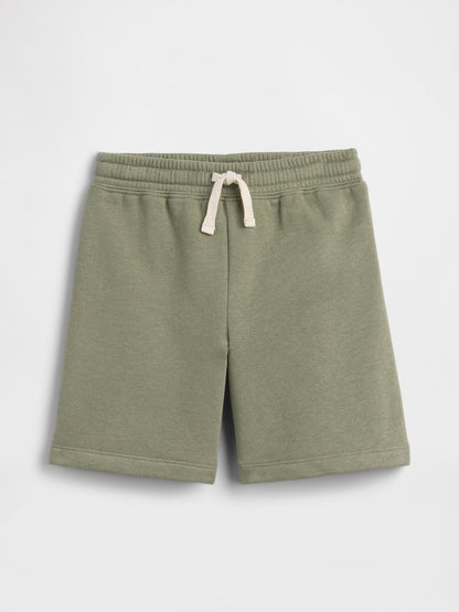 Açık Yeşil Relaxed Pull-on Fleece Şort