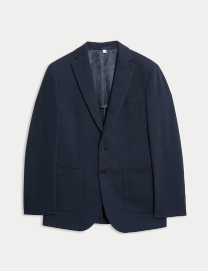 Tailored Fit Jersey Dokulu Blazer Ceket