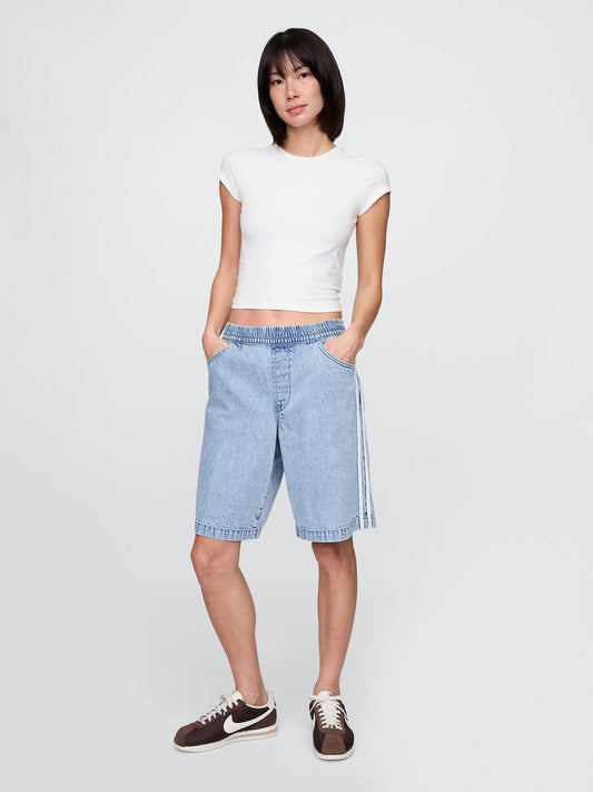 Denim Mavi 11 Mid Rise Ultrasoft Easy Denim Şort
