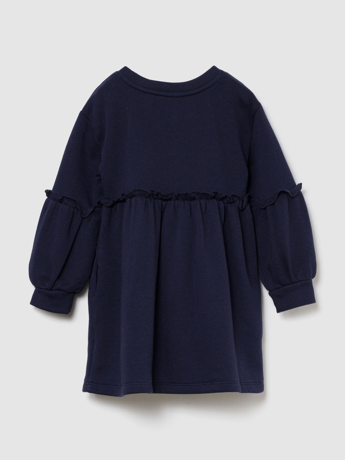 Lacivert Bow Logo Sweatshirt Elbise