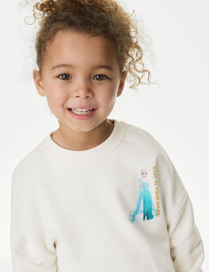 2 Parça Pamuklu Frozen:trade_mark: Jogger Ve T-shirt (2-8 Yaş)