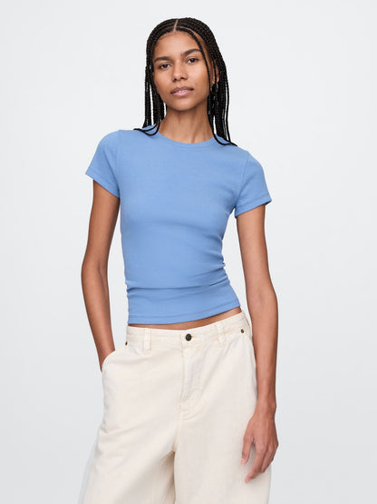 Mavi Modern Rib Crop T-shirt
