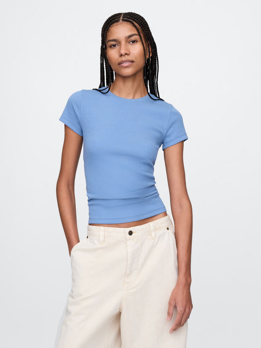 Mavi Modern Rib Crop T-shirt