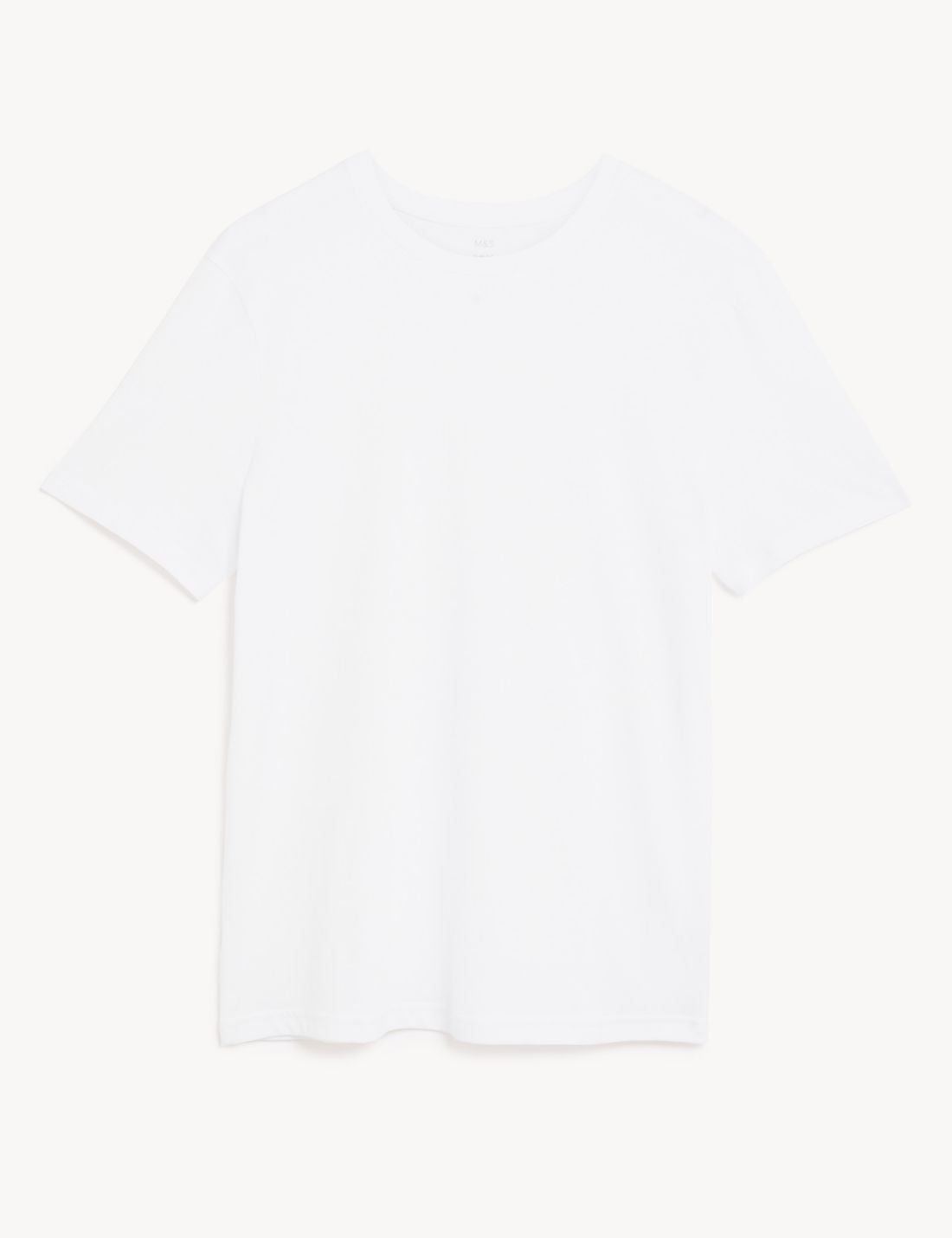 Saf Pamuklu Kısa Kollu T-shirt