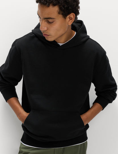Pamuk Karışımlı Kapüşonlu Sweatshirt