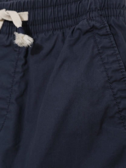 Lacivert Poplin Pull-on Şort