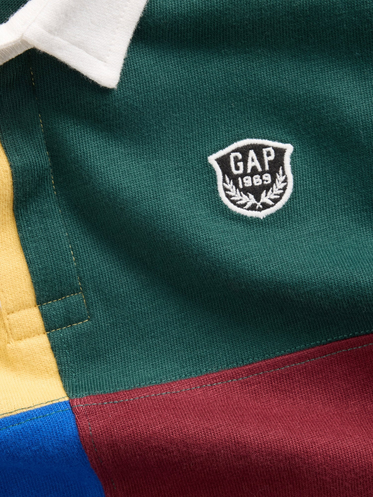 Çok Renkli Colorblock Rugby Polo T-shirt