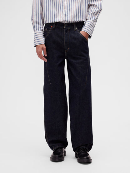 Koyu Mavi Gapstudio Seamed Straight Jean Pantolon