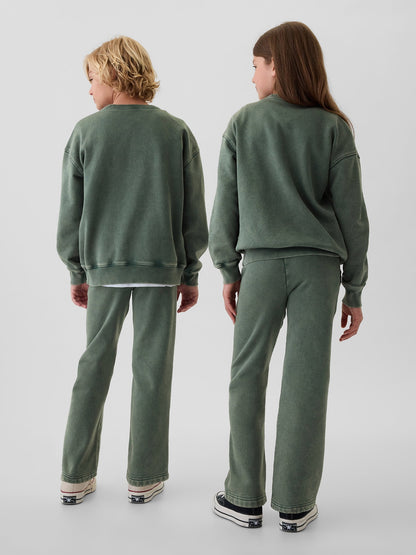Yeşil Vintage Soft Relaxed Eşofman Altı