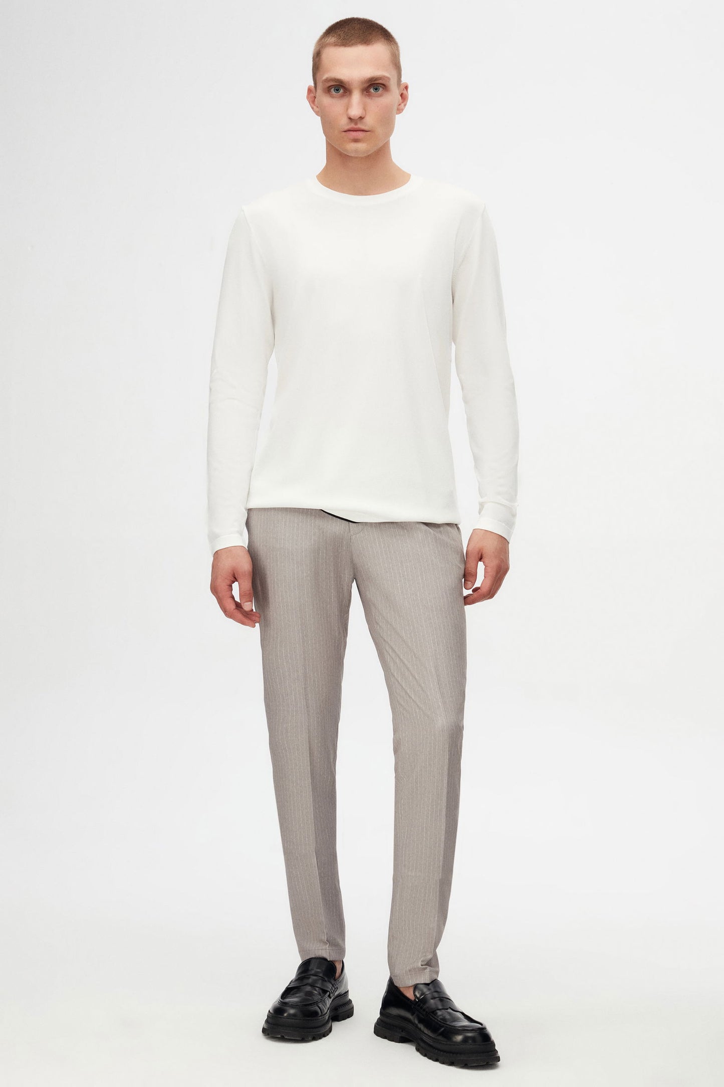 Tween Slim Fit Ekru Rayon Kazak