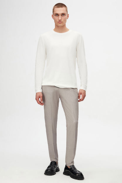 Tween Slim Fit Ekru Rayon Kazak