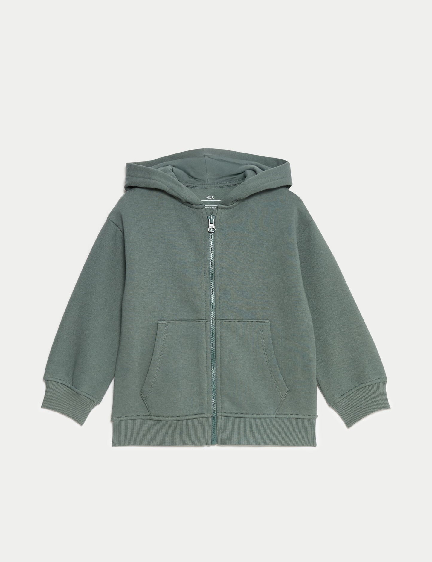 Pamuklu Fermuarlı Kapüşonlu Sweatshirt (2-8 Yaş)