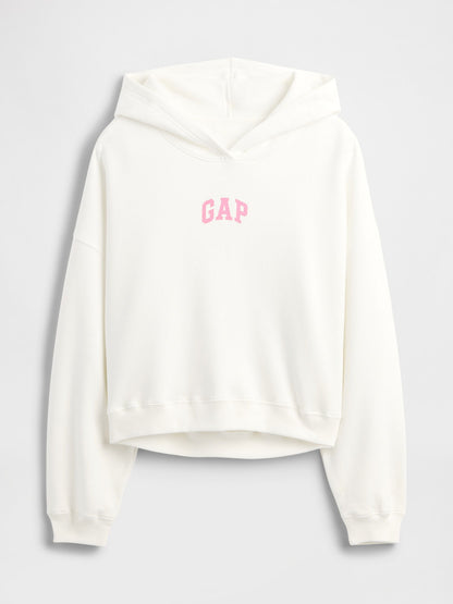 Beyaz Relaxed Gap Logo Fleece Sweatshirt