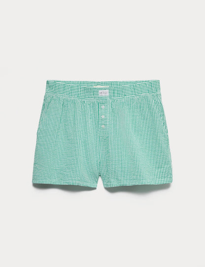 Pötikareli Pijama Şortu