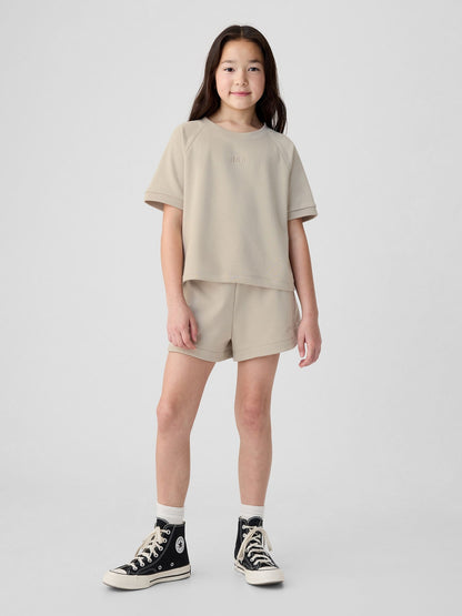 Bej Mini Gap Logo Raglan Sweatshirt