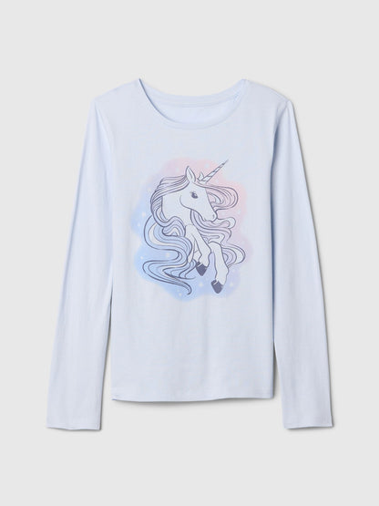 Mavi Grafikli T-shirt