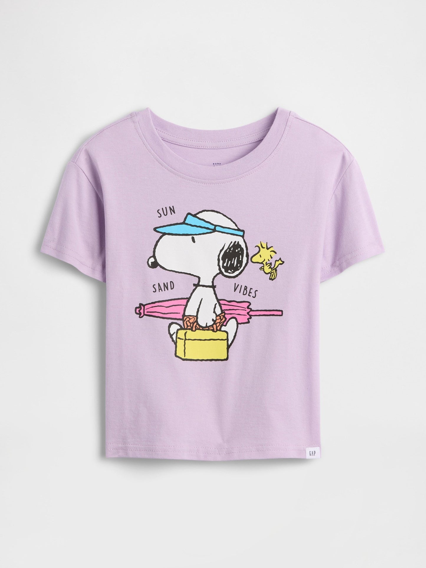 Lila Grafik Baskılı T-shirt