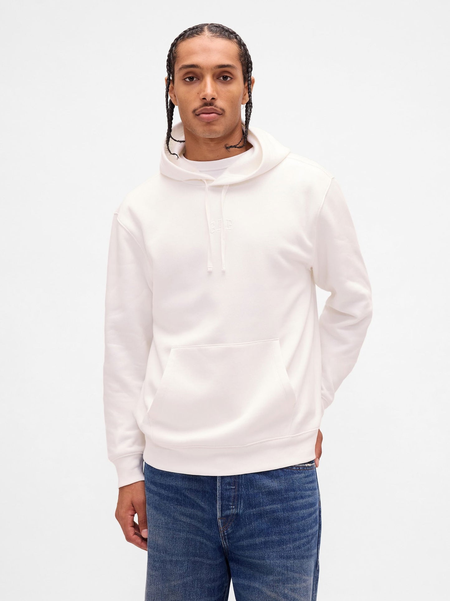 Beyaz Relaxed Gap Mini-logo Sweatshirt