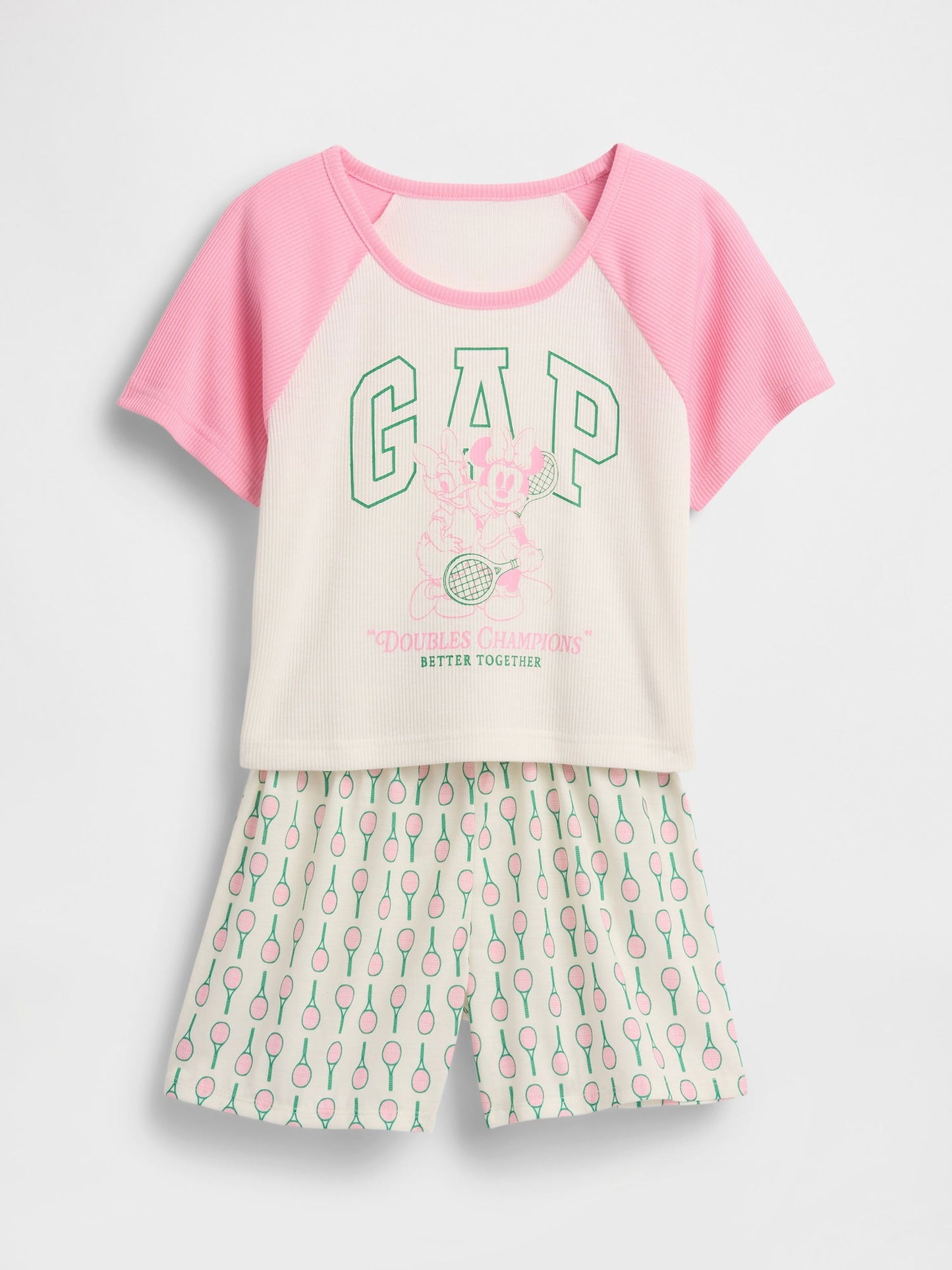 Açık Pembe Gap × Disney Kids Geri Dönüştürülmüş Pijama Altı Seti