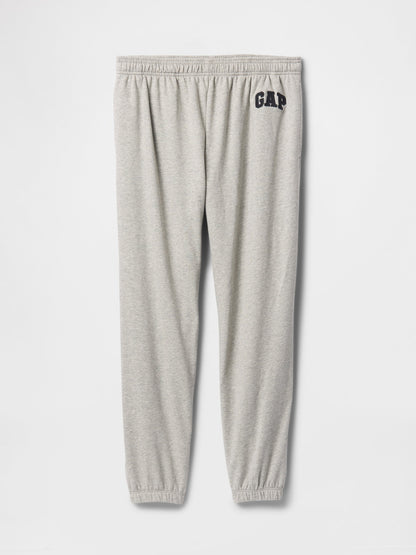 Gri Gap Logo Fransız Havlu Kumaş Jogger Eşofman Altı