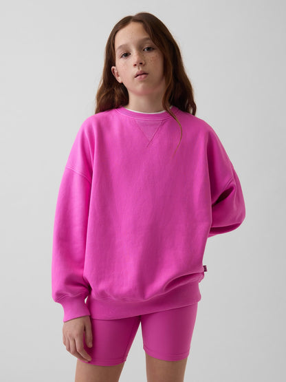 Açık Mavi Vintagesoft Oversized Tunik Sweatshirt