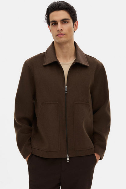 Tween Relaxed Fit Kahverengi Düz Mont